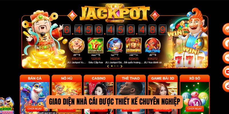 Giao diện được thiết kế đặc sắc và chuyên nghiệp